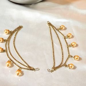 Indian Earrings Hair Accessories, Long Hanging Jhumka Earrings accessory, Indian